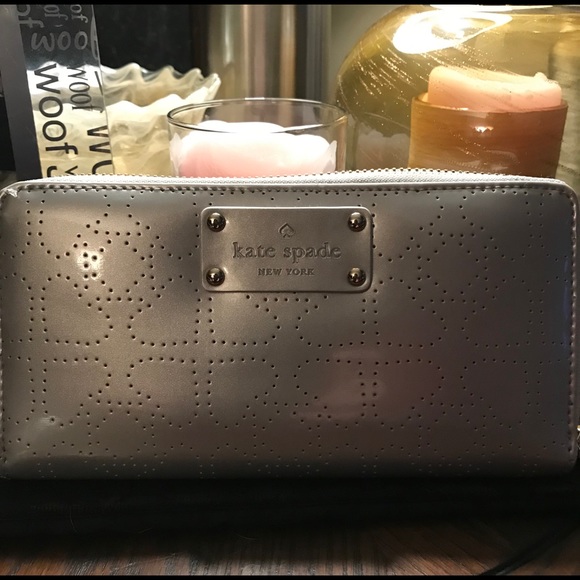 kate spade Handbags - NWT Kate Spade Silver wallet